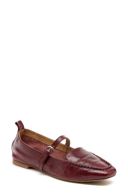 Kelsi Dagger Brooklyn Ferry Mary Jane Loafer in Merlot 