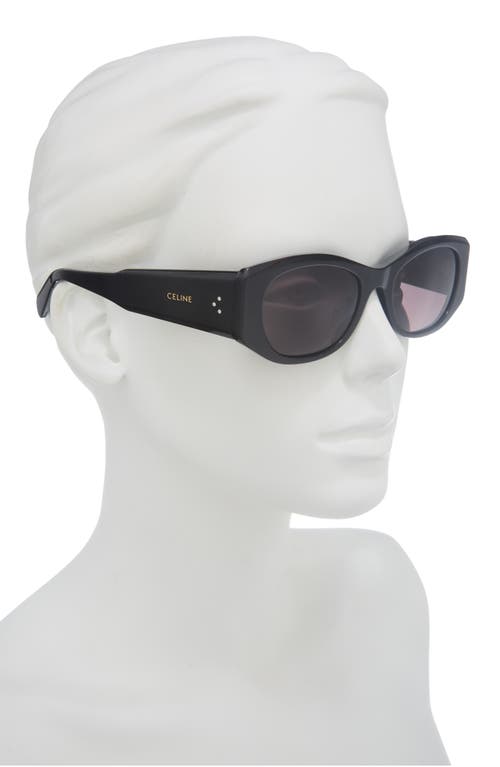 Celine 3 Dots 54mm Oval Sunglasses In Burgundy