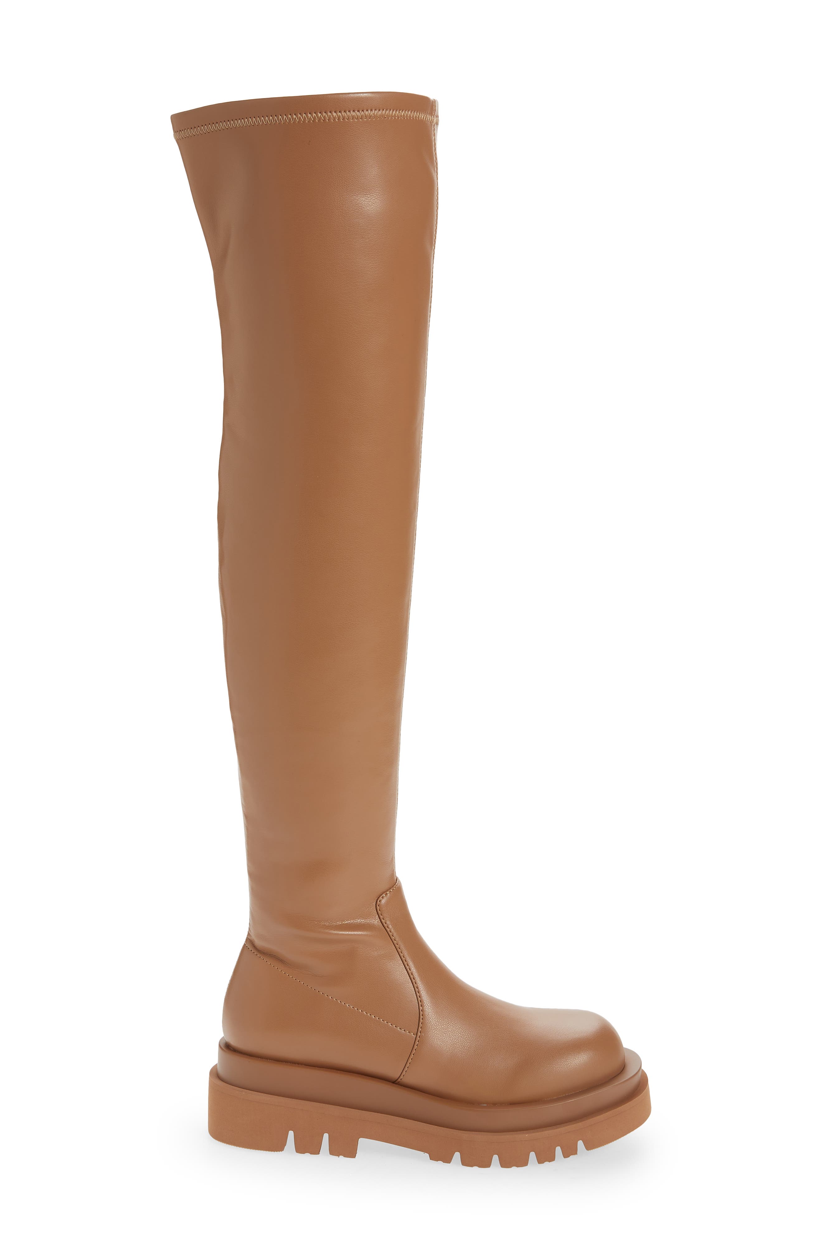 Tanked Over the Knee Boot, Alternate, color, NATURAL