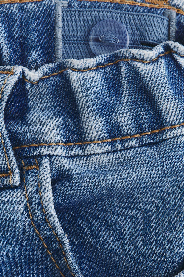 Embroidery-detail Jeans, Alternate, color, Denim blue/flowers
