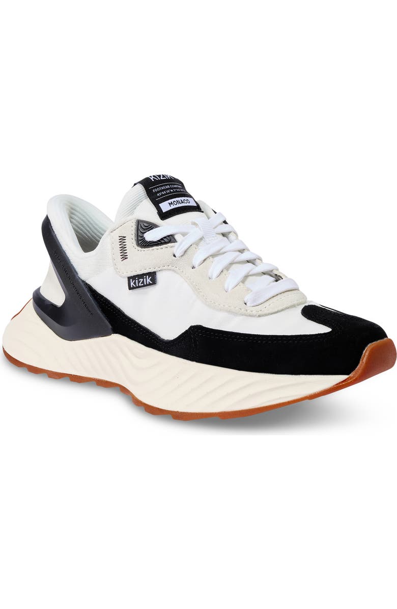 Kizik Monaco Slip-On Sneaker, Main, color, White/Black