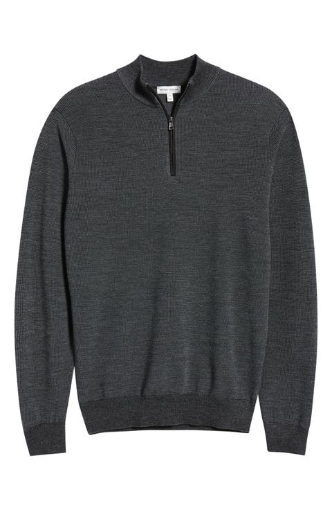 Blair Birdseye Merino Wool Quarter Zip Pullover