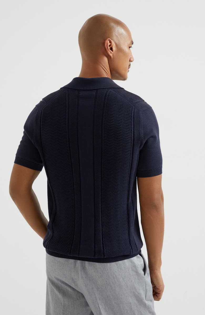 Brunello Cucinelli Polo-style sweater, Alternate, color, 