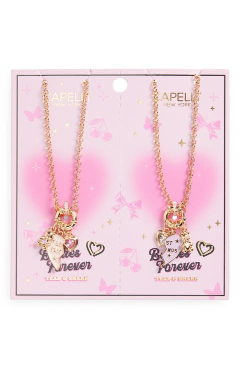 Kids' 2-Pack Assorted Best Friends Necklace Set