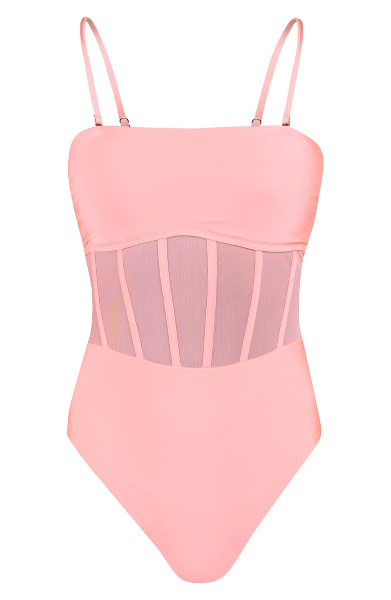 Sunshine 79 Bandeau One-Piece Swimsuit, Alternate, color, Blossom