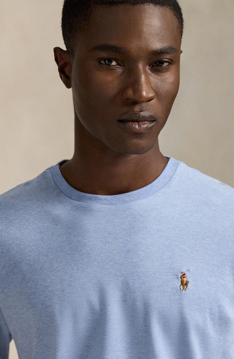 Polo Ralph Lauren Classic Fit Long Sleeve Cotton T-Shirt, Alternate, color, Isle Heather