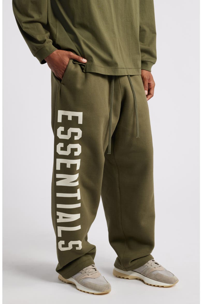 Relaxed Fit Cotton Blend Sweatpants, Main, color, MILITARY