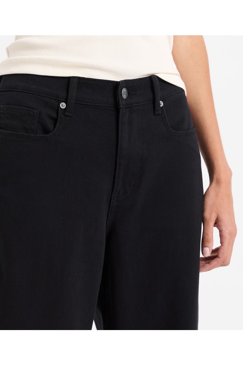 Organic Cotton All-Day Twill Barrel Pant, Alternate, color, Black
