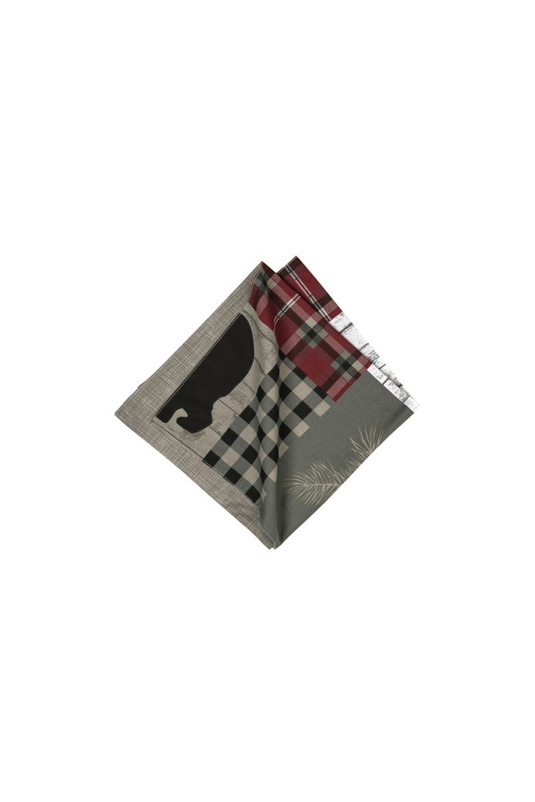 Hayden Cloth Napkin Set of 6, Main, color, Gray