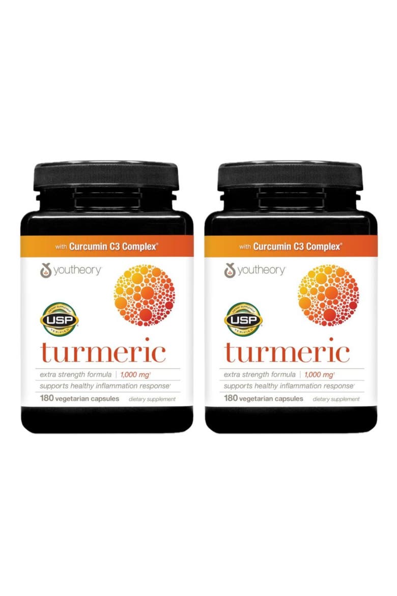 Extra Strength Turmeric Curcumin Supplement 1000 mg 180 Vegetarian Capsules, Main, color, None