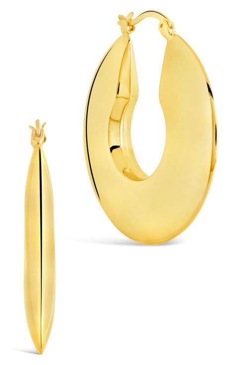 Paige Flat Tube Hoop Earrings