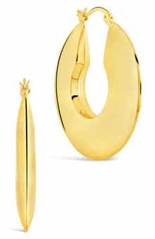 Paige Flat Tube Hoop Earrings
