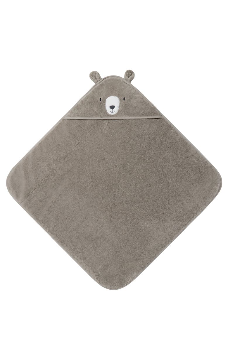 MORI Hooded Baby Towel, Alternate, color, Taupe