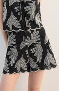 MANGO Embroidered Cotton Shorts