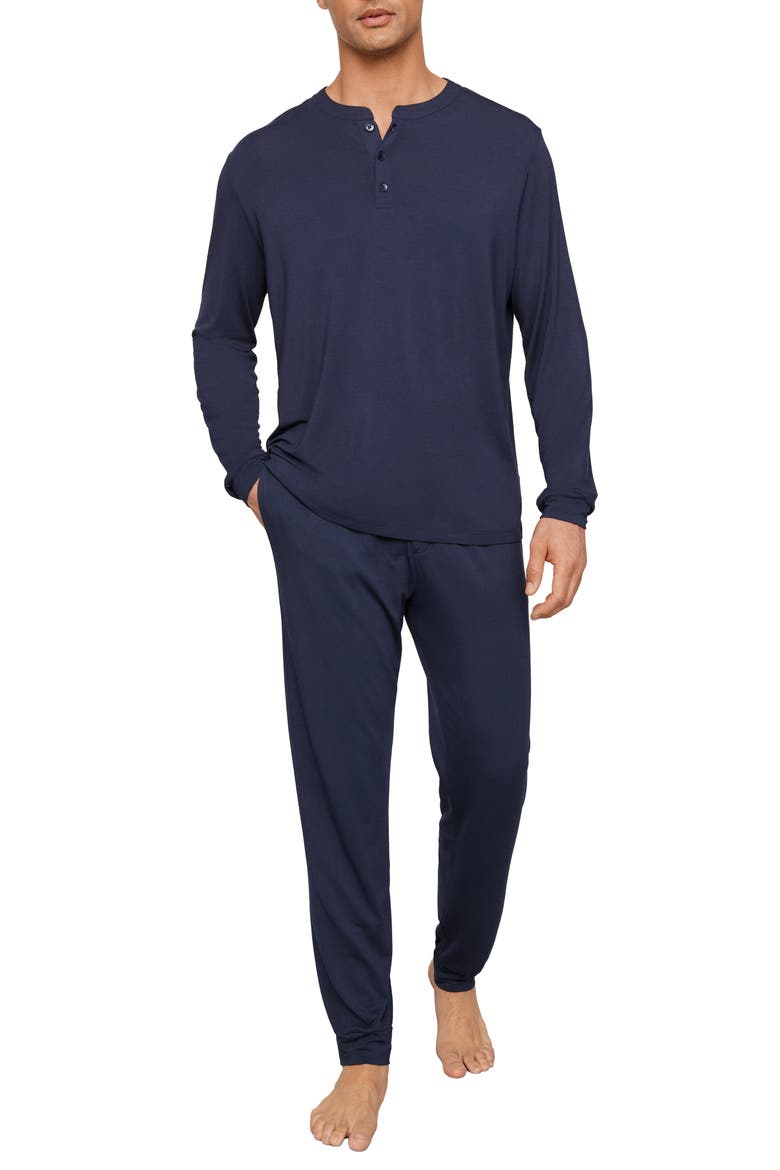 Henry Long Pajama Set, Main, color, NAVY