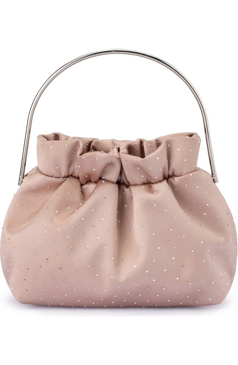 Olga Berg Archie Top Handle Clutch, Main, color, Taupe