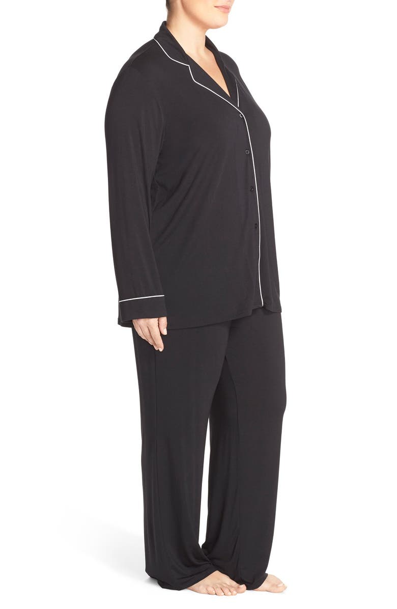 Nordstrom Lingerie Moonlight Pajamas, Alternate, color, Black