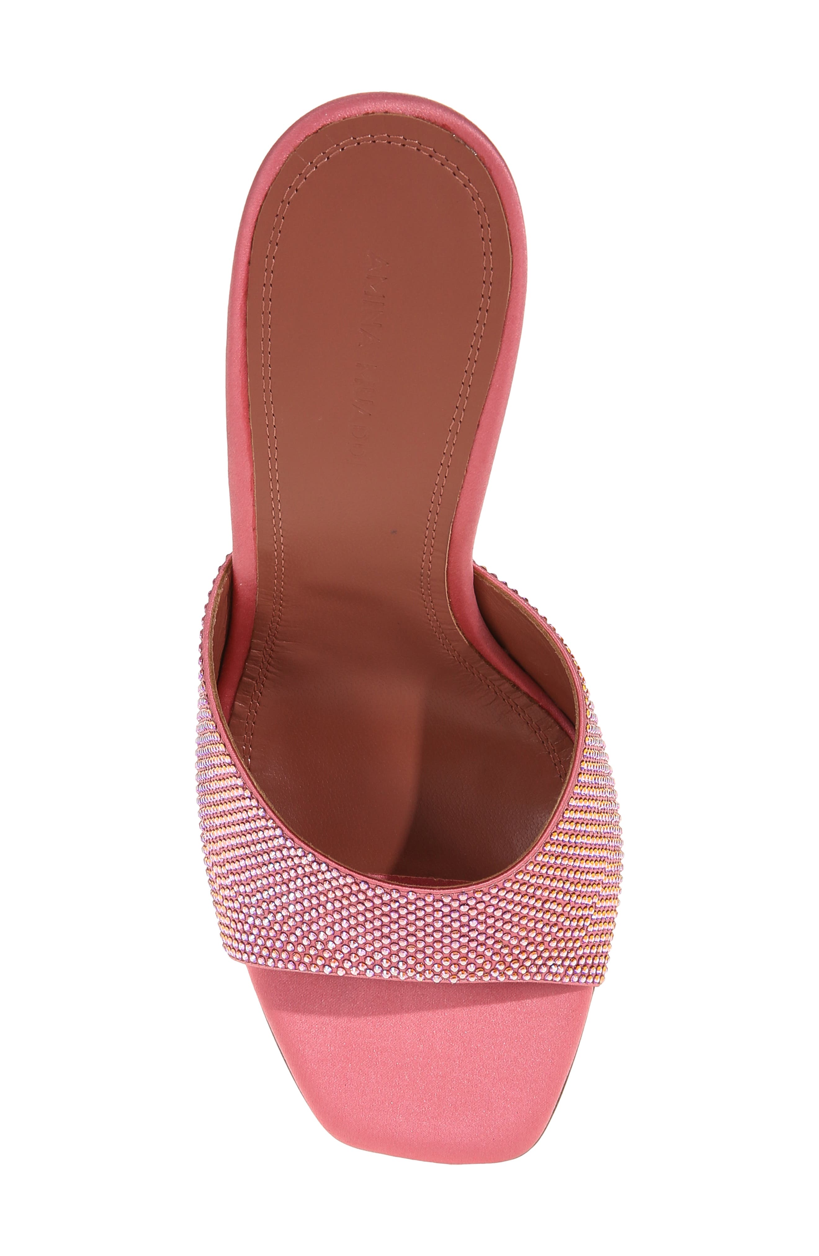 Amina Muaddi Lupita Crystal Wedge Slide Sandal, Alternate, color, 