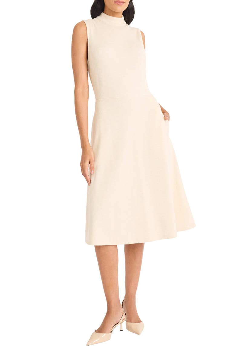 Marled Knit Midi Dress, Main, color, HORN
