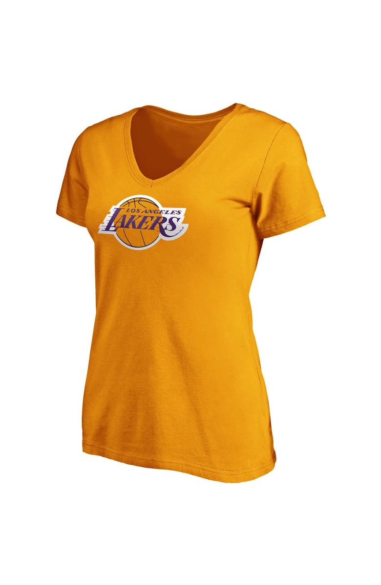 FANATICS Women's Fanatics Branded Anthony Davis Gold Los Angeles Lakers Team Playmaker Name & Number V-Neck T-Shirt, Alternate, color, 