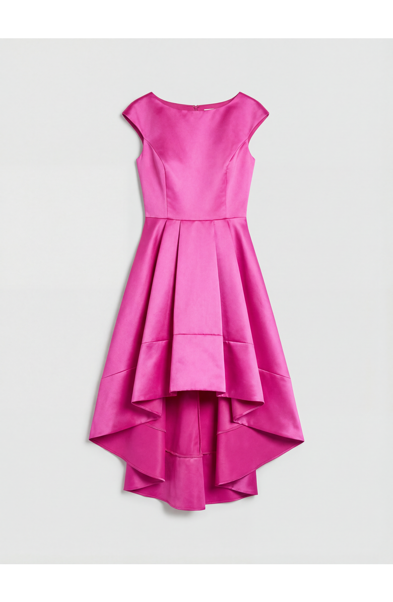 Coast Twill Hi-lo Midi Dress, Alternate, color, Magenta