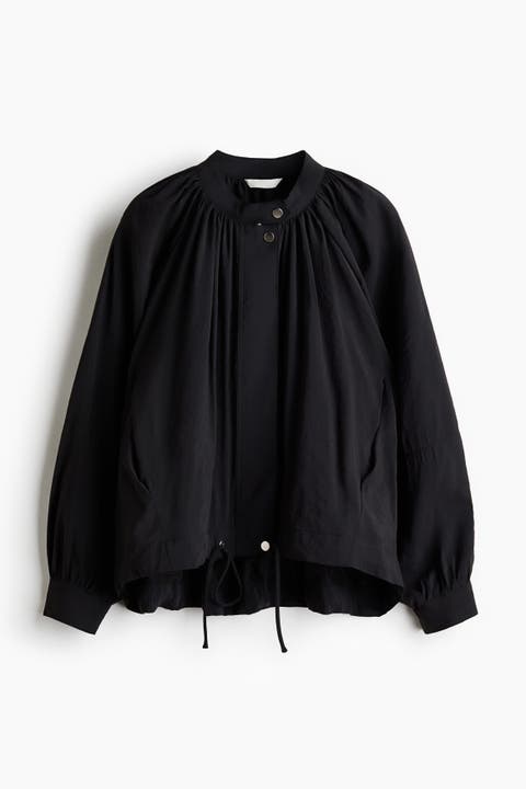 Balloon-sleeved Modal Jacket