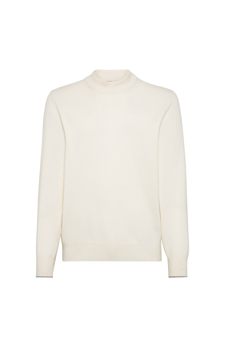 Brunello Cucinelli Funnel neck sweater, Main, color, Panama