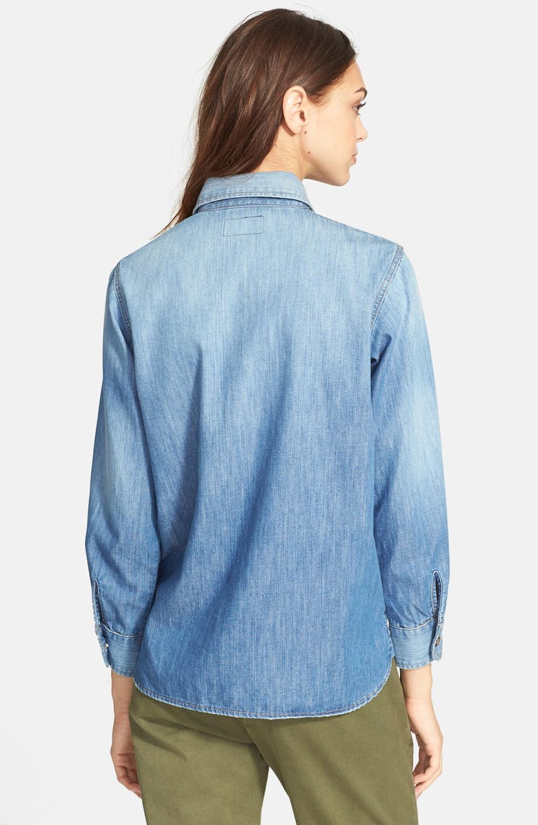 Current/Elliott 'The Perfect Shirt' Denim Shirt, Alternate, color, 