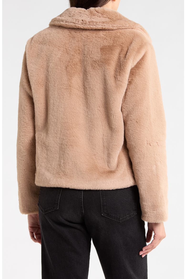 Faux Fur Jacket, Alternate, color, SUNSTONE BROWN