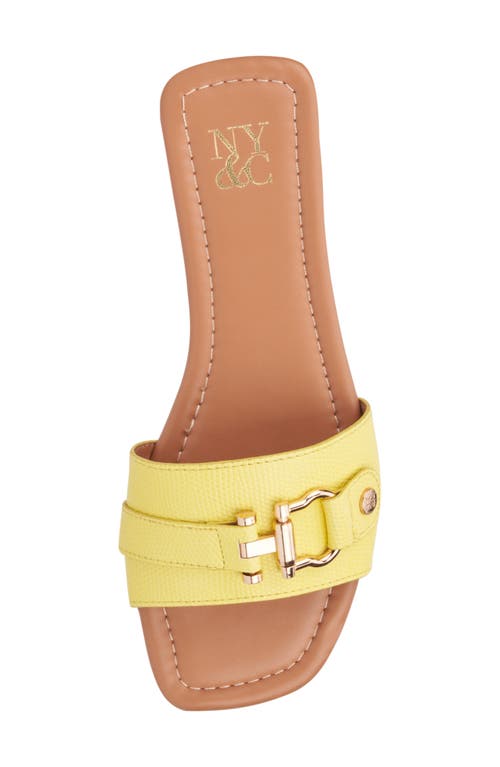 Shop New York And Company Nastia Sandal In Bright Yellow