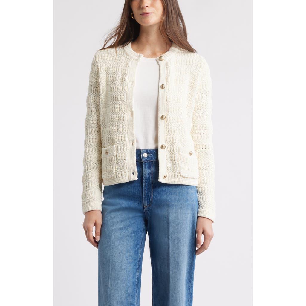 Caslonr Caslon(r) Textured Sweater Jacket