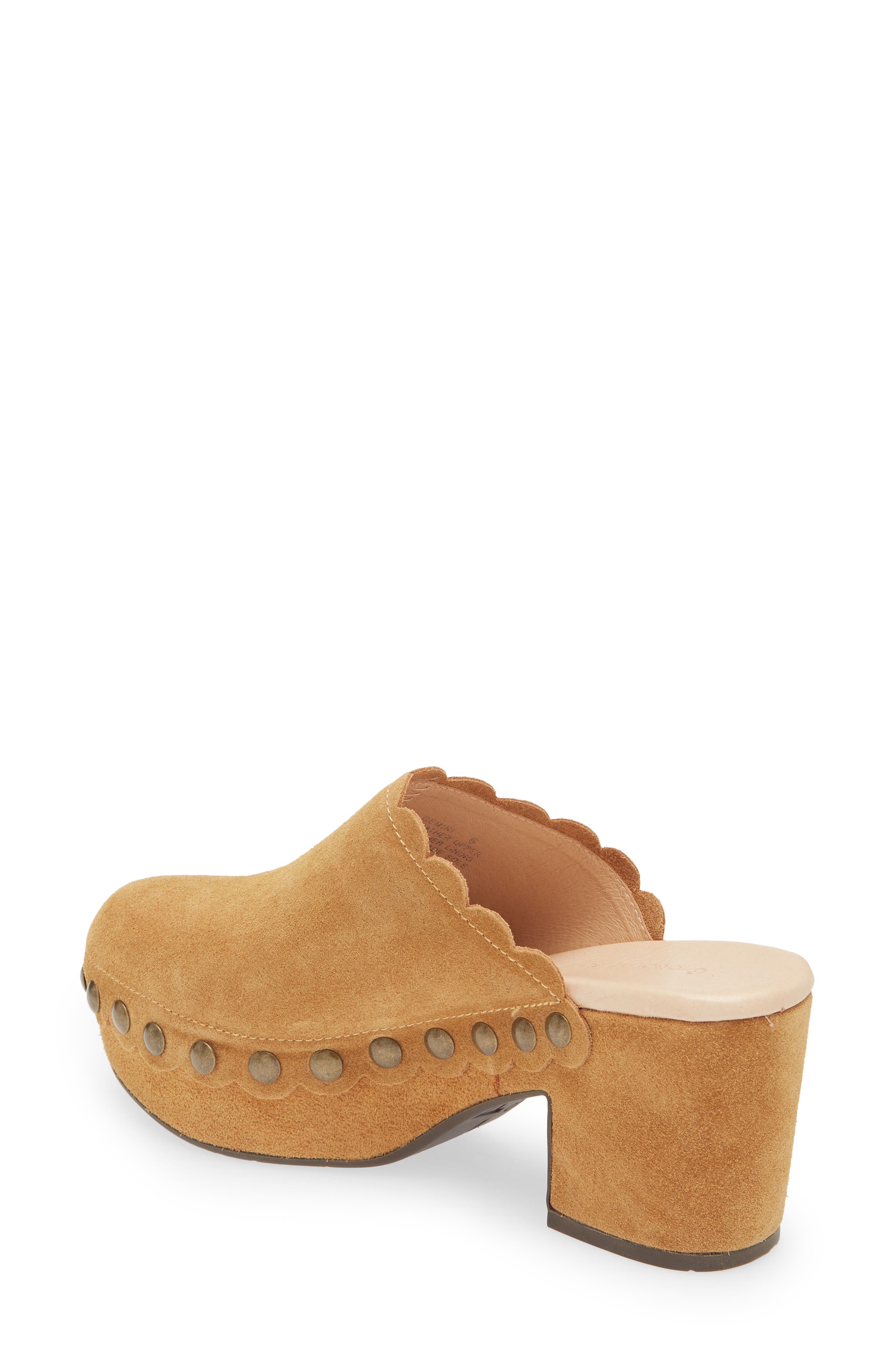 Gemini Platform Clog, Alternate, color, TAN SUEDE