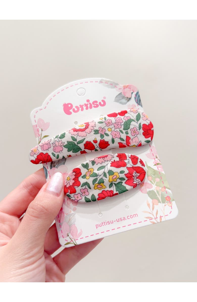 Puttisu Liberty Floral Hair Clip Set of 6, Alternate, color, Wildflower Mix