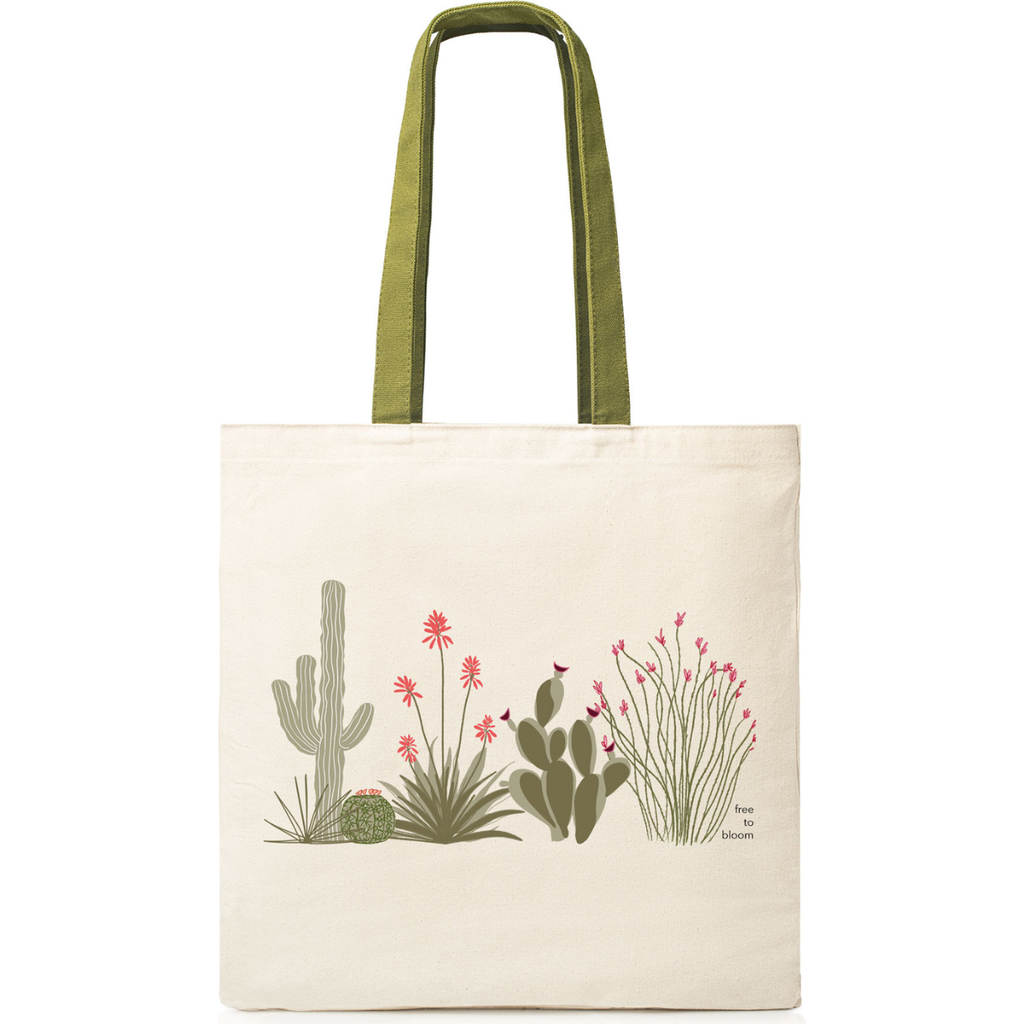 The Tote Project Free To Bloom | Tote In Green