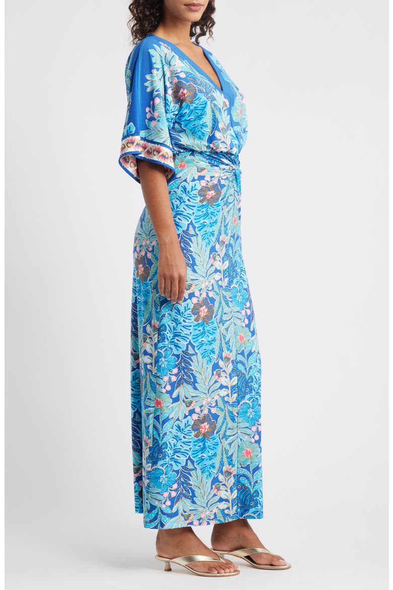 Adalyn Floral Maxi Dress, Alternate, color, STARLIGHT NAVY BEST FOREVER