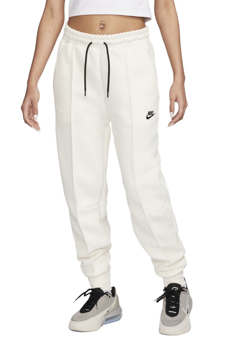 Sportswear Tech Fleece Joggers, Main, color, PALE IVORY/ BLACK