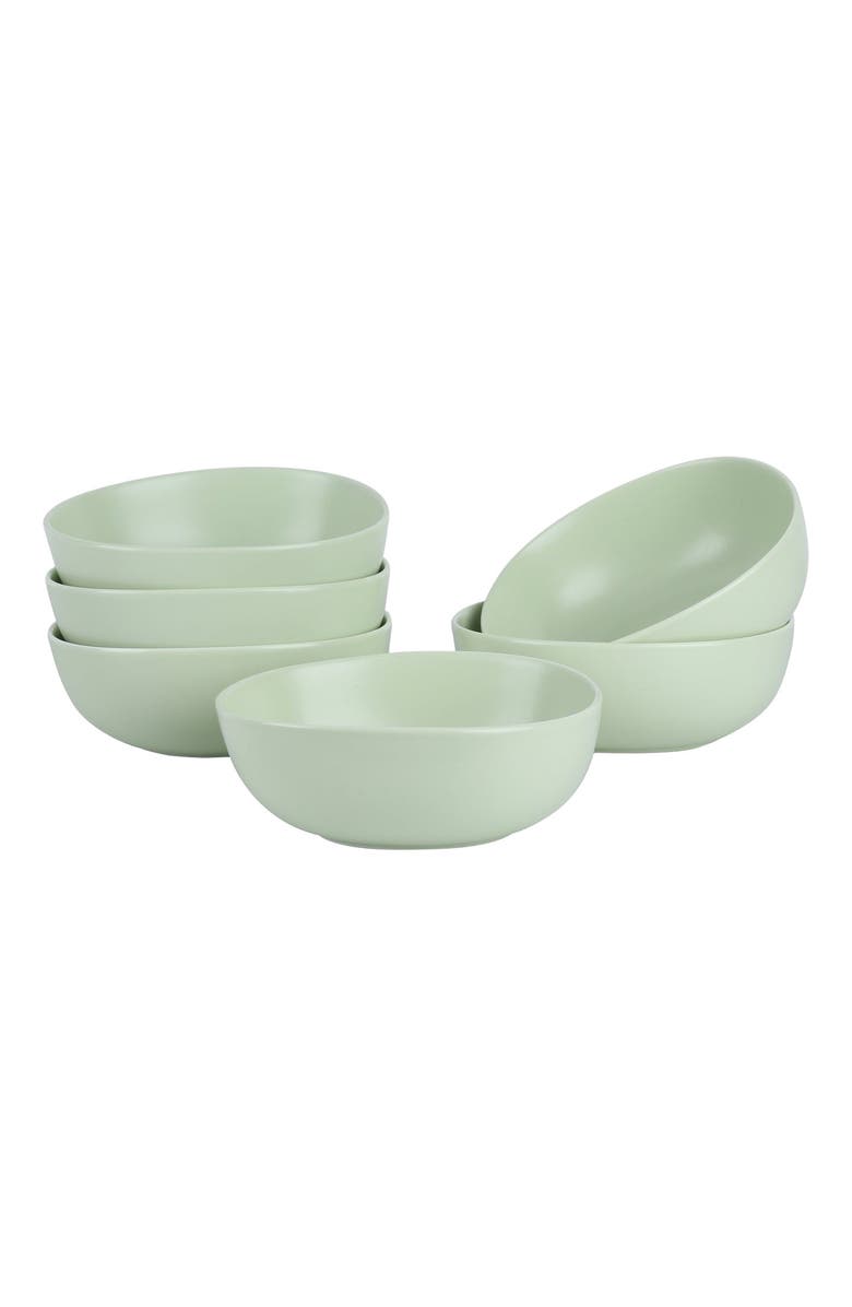Stone Lain Delilah Porcelain 6-Piece Bowl Set, Alternate, color, Terracotta