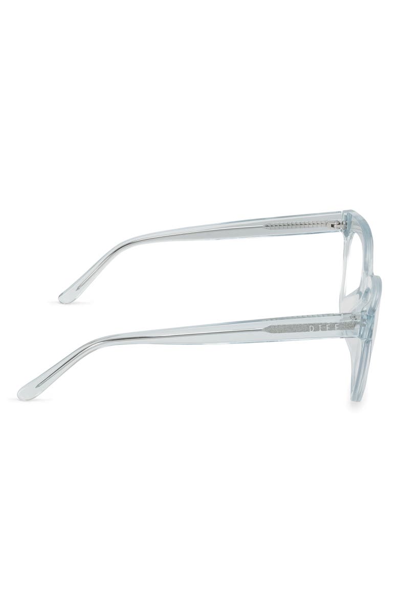 DIFF Winston 50mm Small Cat Eye Optical Glasses, Alternate, color, Aqua Sea Crystal