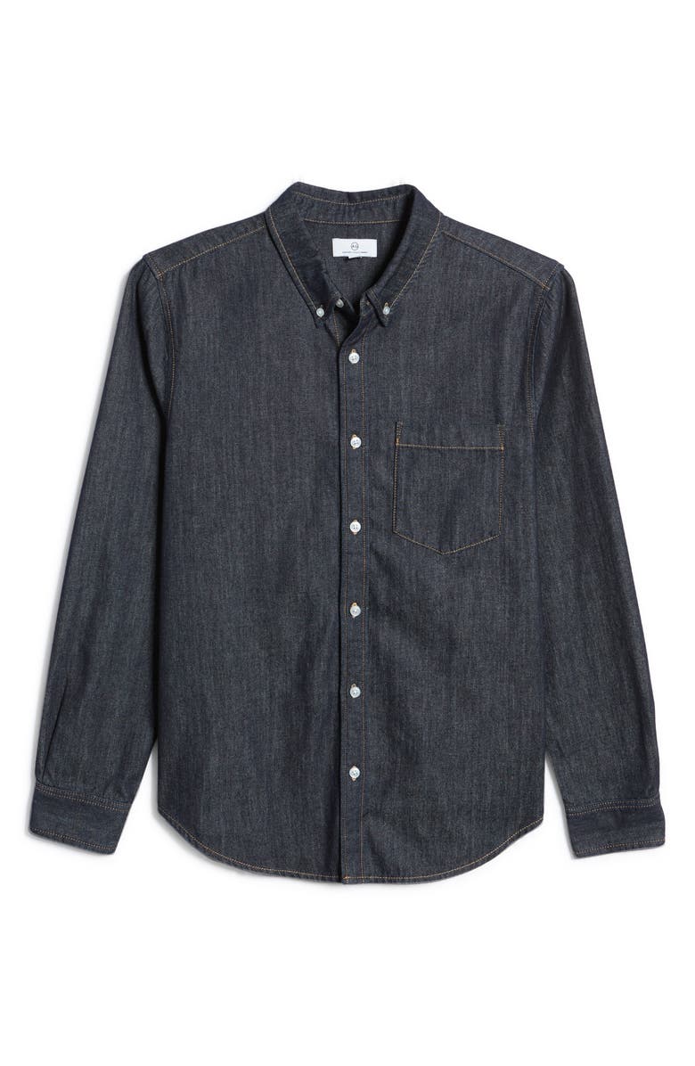 AG Aiden Classic Denim Button-Down Shirt, Alternate, color, 