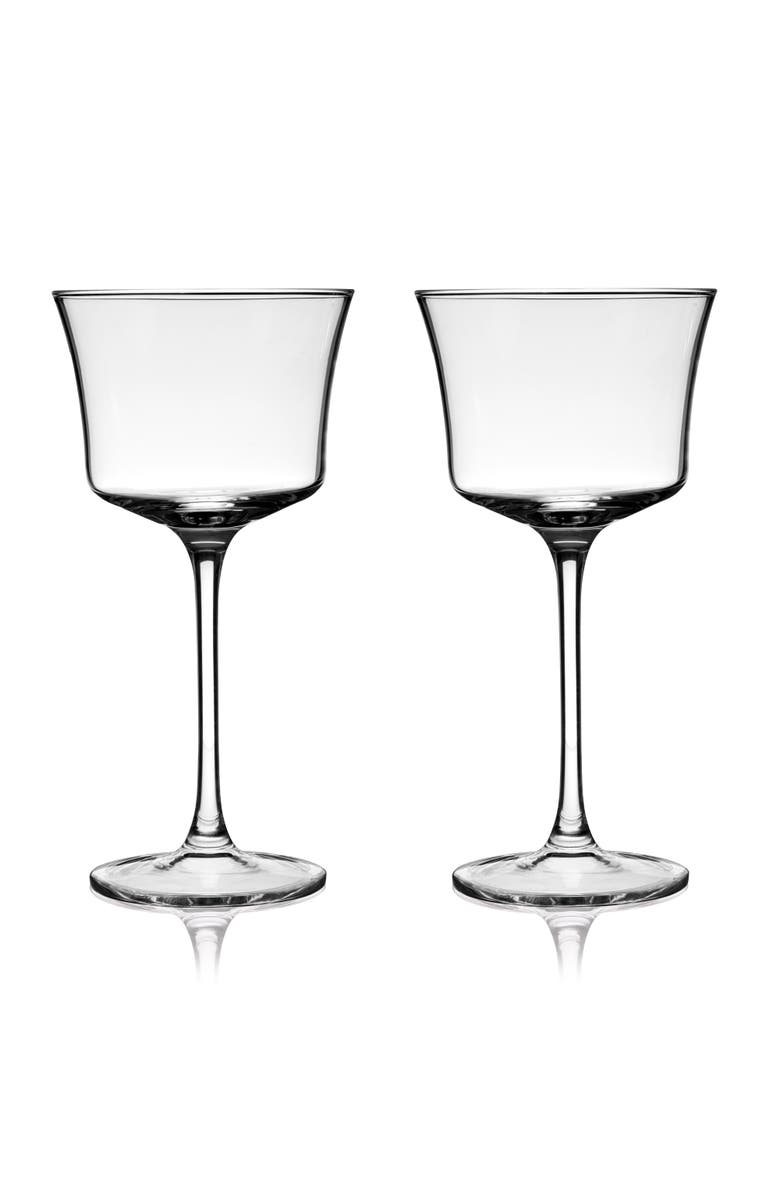 Viski Raye Crystal Sour Glasses Set of 2, Main, color, Clear