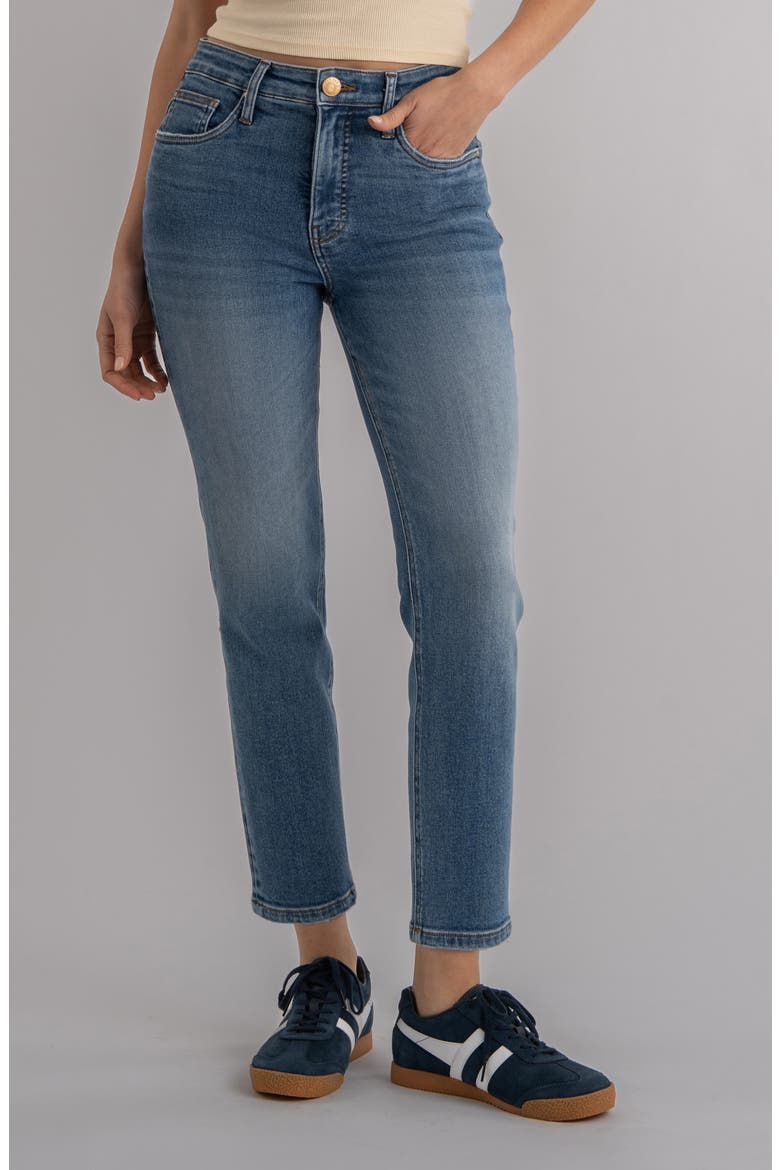 Rachael Fab Ab High Waist Crop Mom Jeans, Main, color, RESPOND