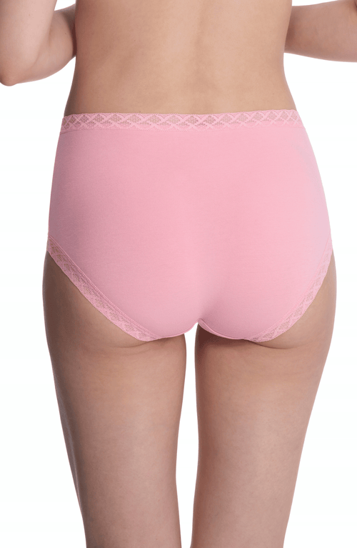 Natori Bliss Cotton Full Brief In Pink Nectar