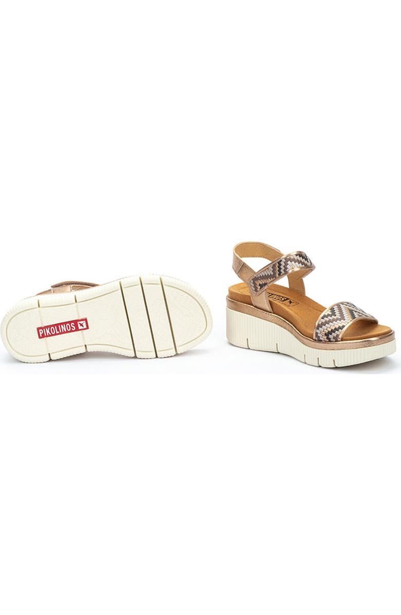 PIKOLINOS Gomera Platform Wedge Sandal, Alternate, color, Champagne