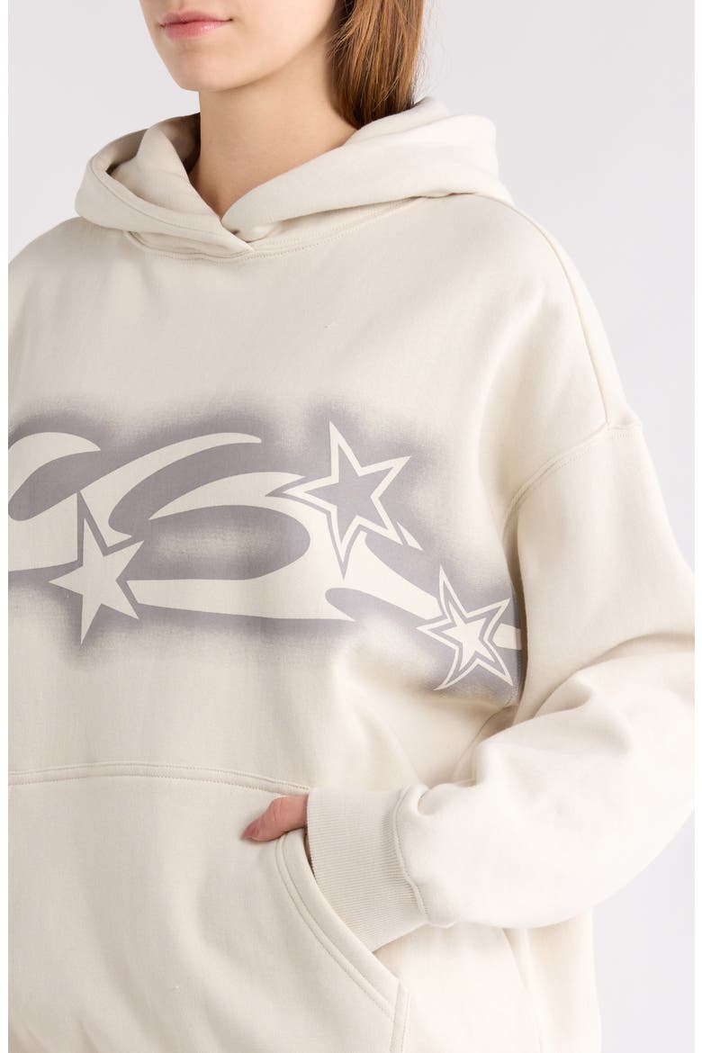 Cyber Graphic Hoodie, Alternate, color, SILVER