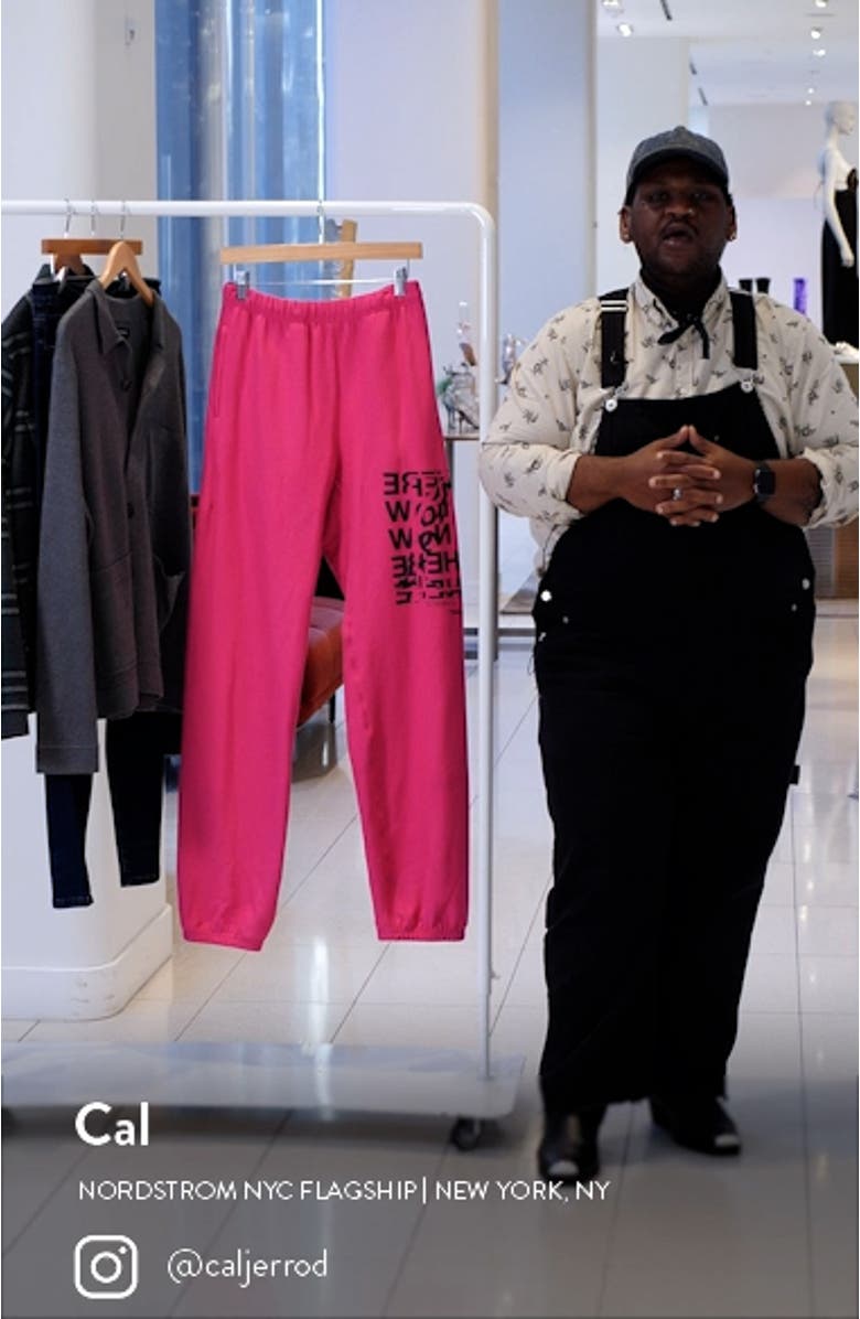 Right Here Right Now Graphic Joggers, sales video thumbnail