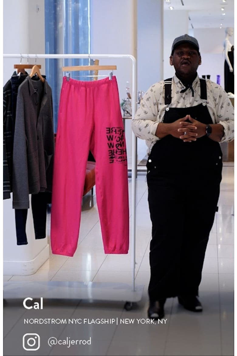 Right Here Right Now Graphic Joggers video