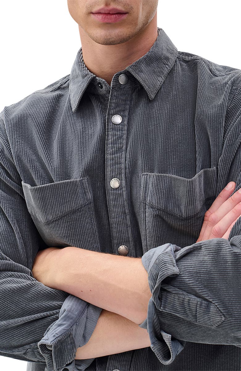 rag & bone CPO Corduroy Overshirt, Alternate, color, Slate