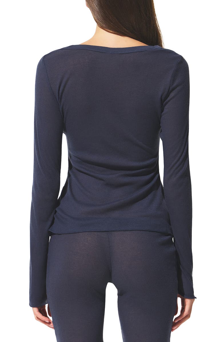 SKIMS Wide Crewneck Long Sleeve Top, Alternate, color, Sleet