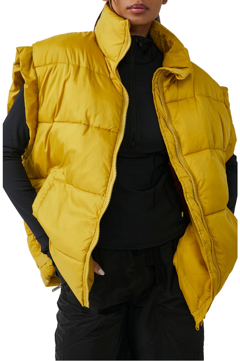 FP Movement In a Bubble Oversize Puffer Vest, Main, color, SULFUR SPRINGS