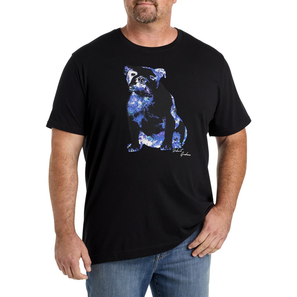 Robert Graham Dxl Big & Tall X-ray Graham Graphic Tee In Black